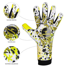 Adult Unisex Goalie Gloves with German Latex and Premium Quality for Pro-level Play