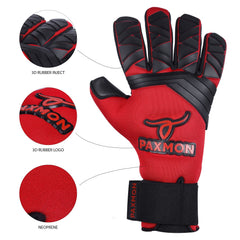 Premium Quality Goalie Gloves with Excellent Grip and Adhesive Seams for Adult Players