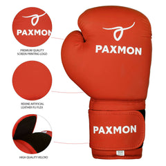 Unleash Your Inner Pro/ Introducing the Paxmon Premium Series Genuine Leather Sparring Gloves for Adults