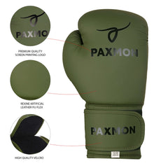 Unisex Artificial Leather Boxing Gloves by Paxmon Series premium With Premium Quality