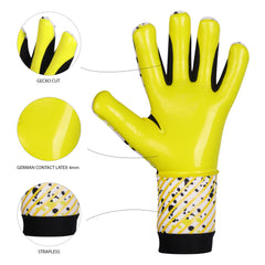 Adult Unisex Goalie Gloves with German Latex and Premium Quality for Pro-level Play