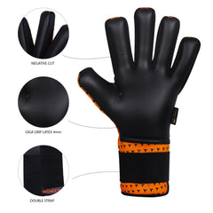 Unisex Goalkeeper Gloves with German Latex and Seam Cut Design for Pro-level Performance