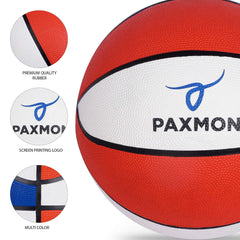 Dominate the Court with the Paxmon Series Official Size 7 Basketball in Orang Color