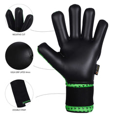 Top-Quality Goalkeeper Gloves for Adult Pro Players with German Latex and Adhesive Seams