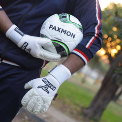 Pro-level German Latex Goalkeeper Gloves with Excellent Grip and Seam Cut Design