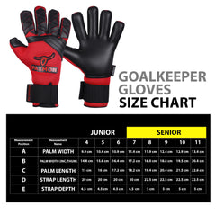 Pro-level German Latex Goalkeeper Gloves with Excellent Grip and Seam Cut Design